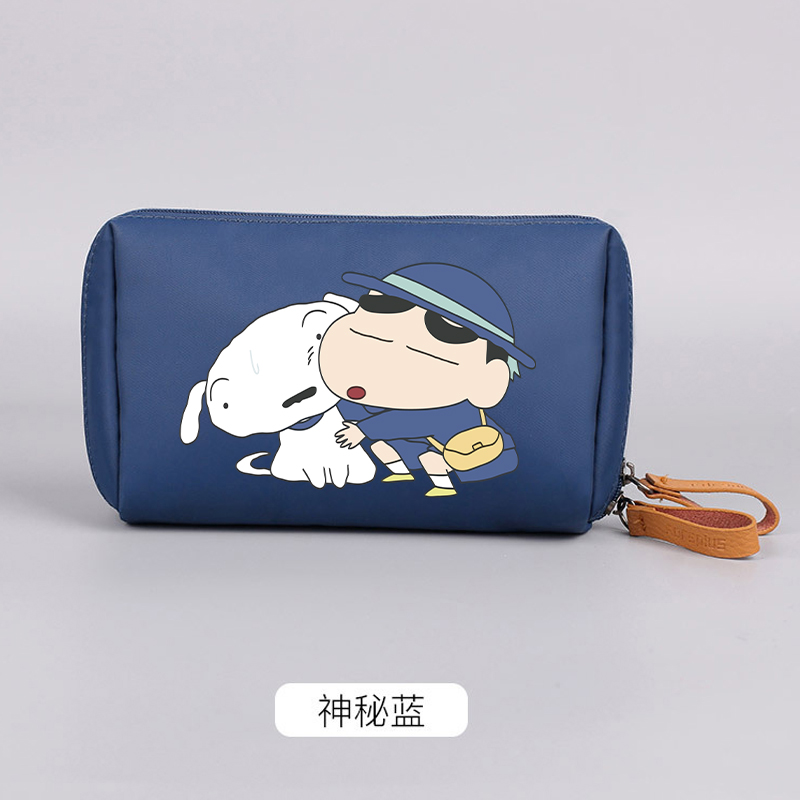 Body Jewelry Waterproof - Niedliche Crayons Shin-chan Damen-Kosmetiktasche, Cartoon-Reise-Wasserdichter Kulturbeutel,
