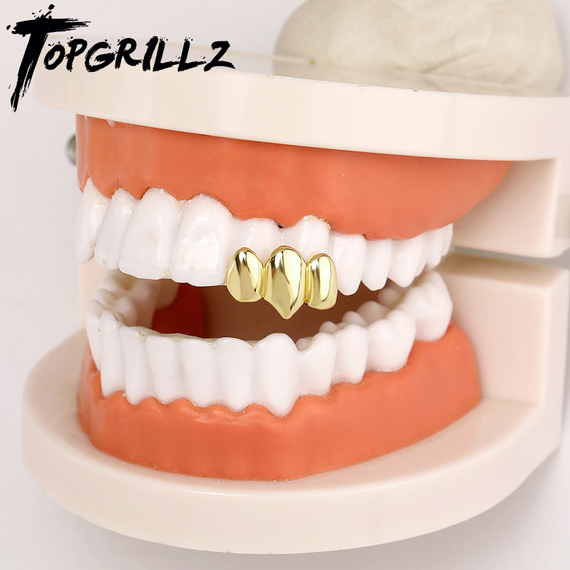 Body Jewelry Men - TOPGRILLZ Hip Hop Glänzende Zähne Grillz
