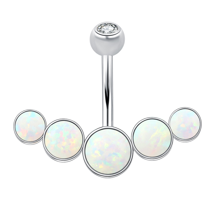 Body Jewelry Materials - Bauchnabelpiercing aus 925er Sterlingsilber, Nabelstecker mit