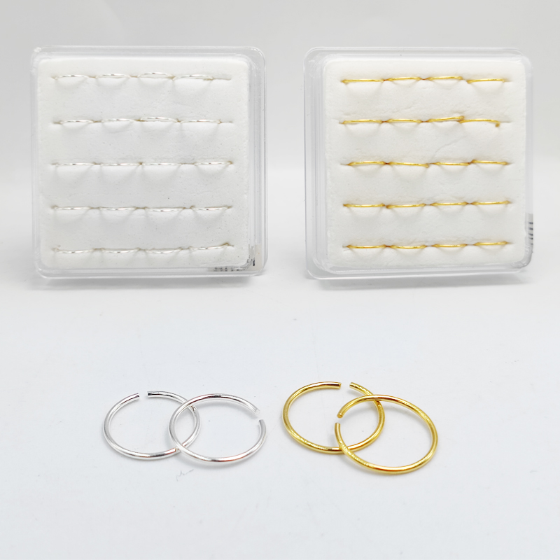 Body Jewelry Cartilage Earrings - 925 Sterling Silber Nasenring Hoop HuggieClassic