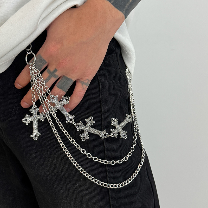 Body Jewelry Men - Mode Punk Metall Hosen Kette Hip