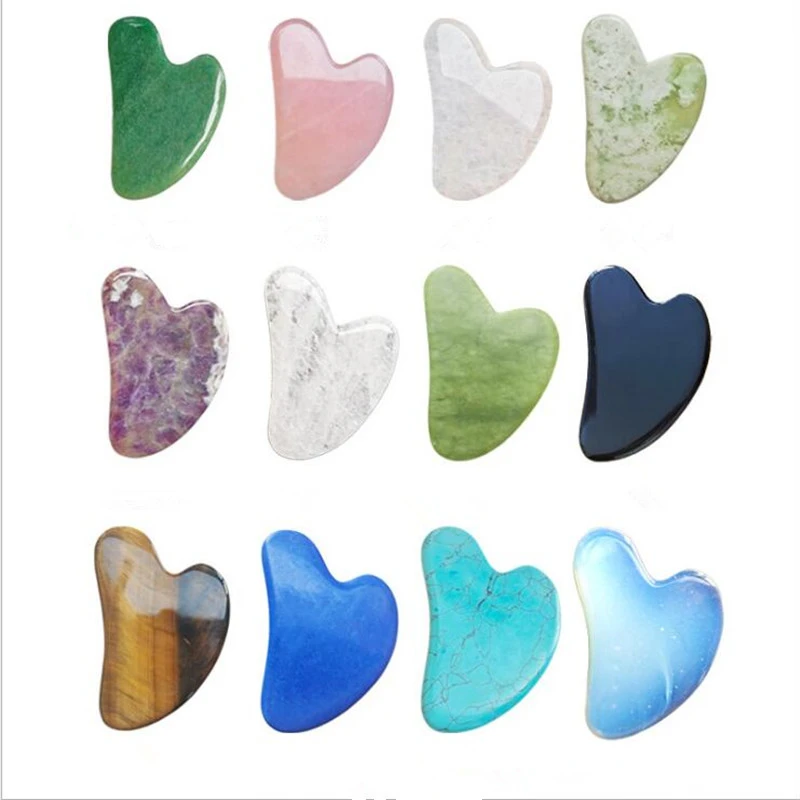 Body Jewelry Materials - Natürliche Grüne Jade Roller Gesicht Massage