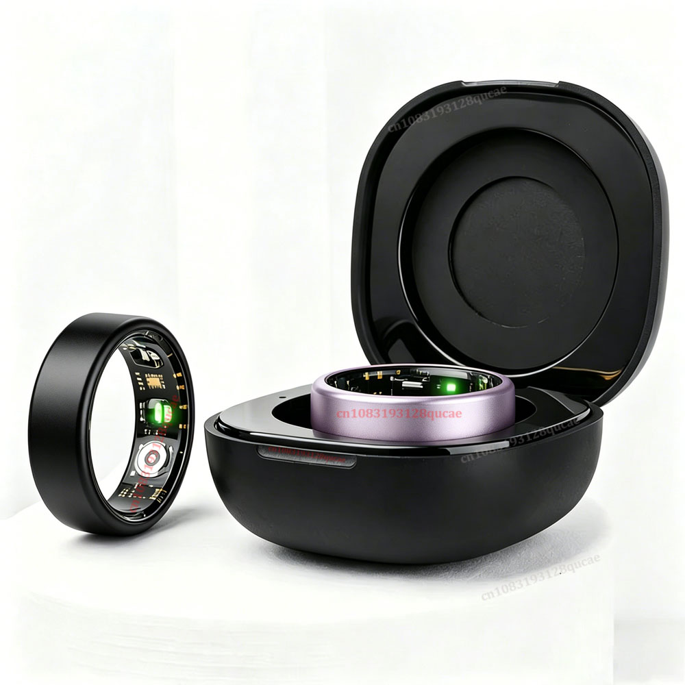 Daith Heart Ring - R10 Smart Ring mit Ladecase Mehrfarbiger