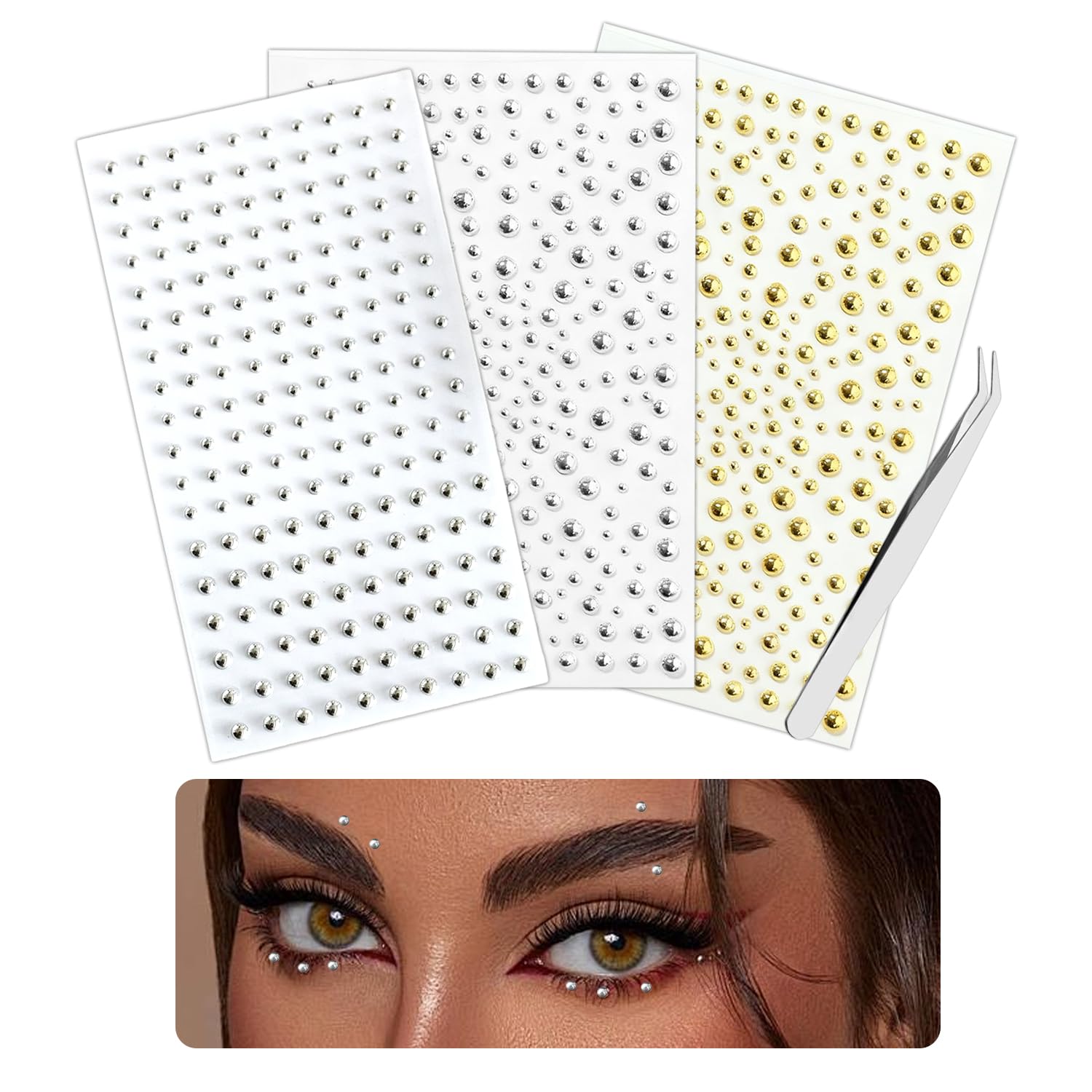 Body Jewelry Nose Studs - Gesicht Körper Ring Aufkleber Selbstklebende Gesicht