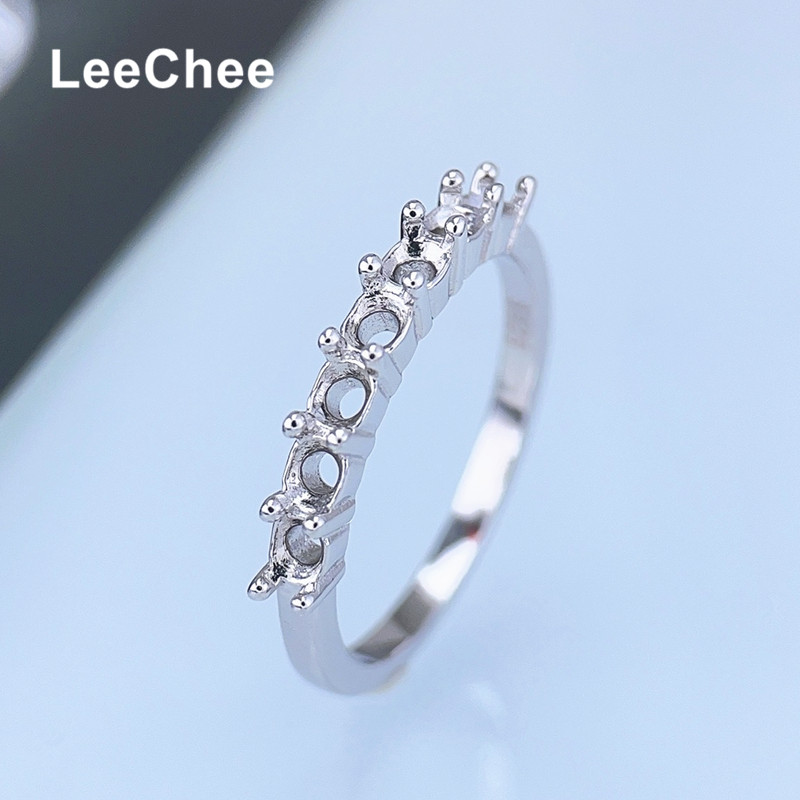 Daith Heart Ring - Feste Bandringfassungen für Moissanit oder Edelsteine,