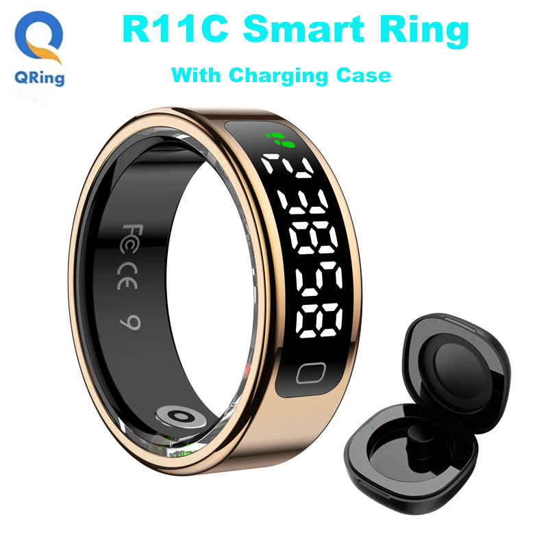 Daith Heart Ring - AMZMAX R11C Display Smart Ring Männer