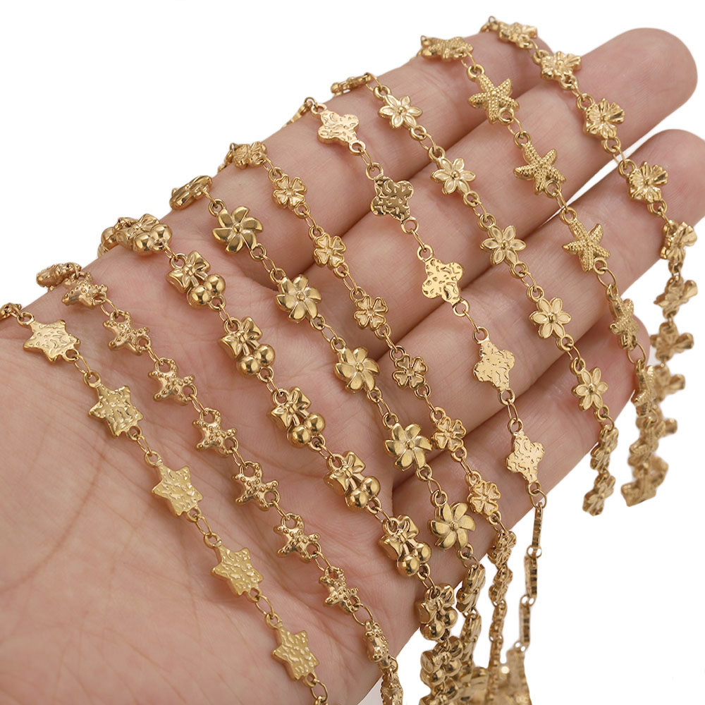1 Meter Edelstahl Blumen-Stern – Body Jewelry Chains Bewertung und Preis