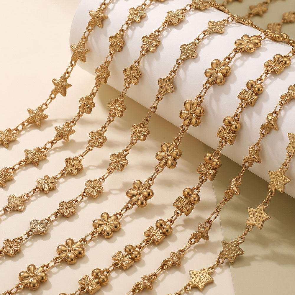 1 Meter Edelstahl Blumen-Stern – Body Jewelry Chains Bewertung und Preis