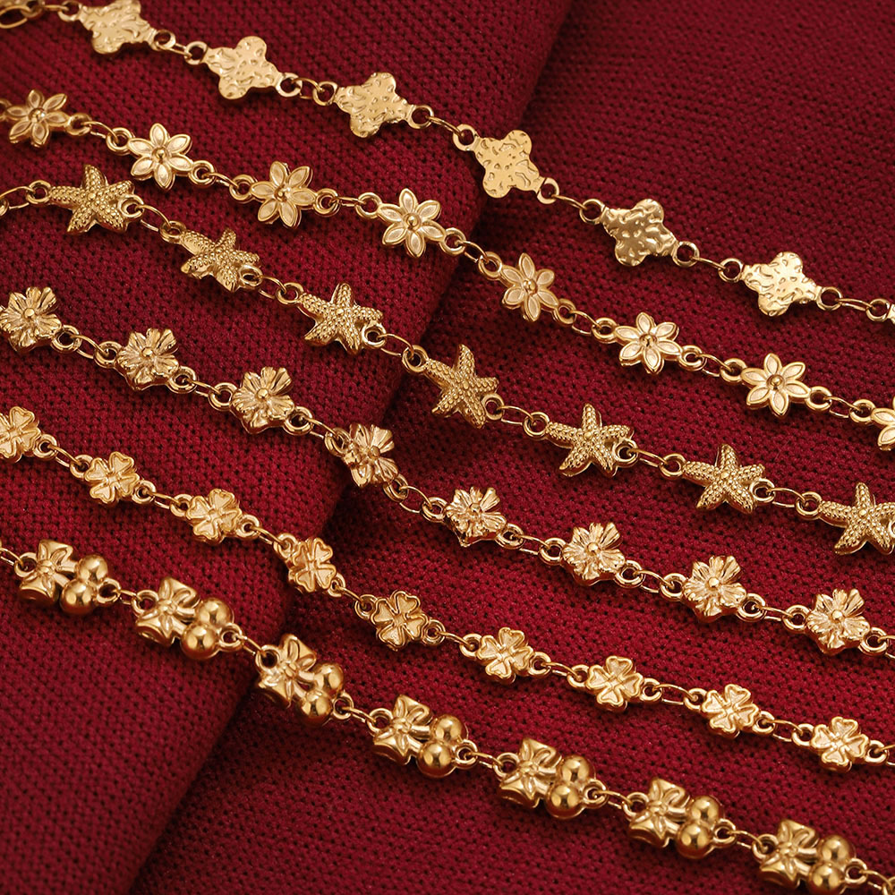 1 Meter Edelstahl Blumen-Stern – Body Jewelry Chains Bewertung und Preis