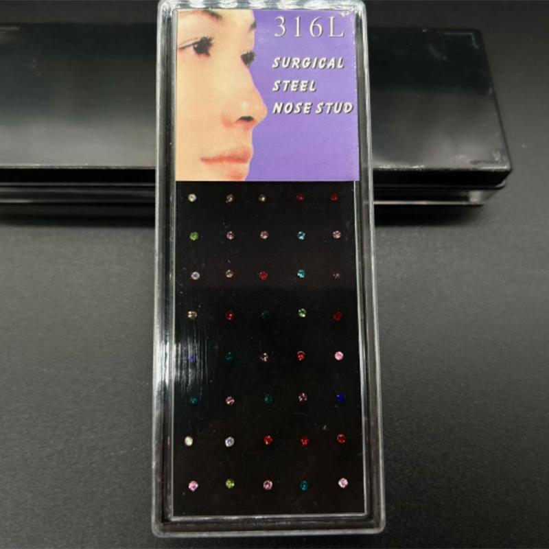 Si 60-teiliges Set mit neuen g – Body Jewelry Nose Studs Bewertung und Preis