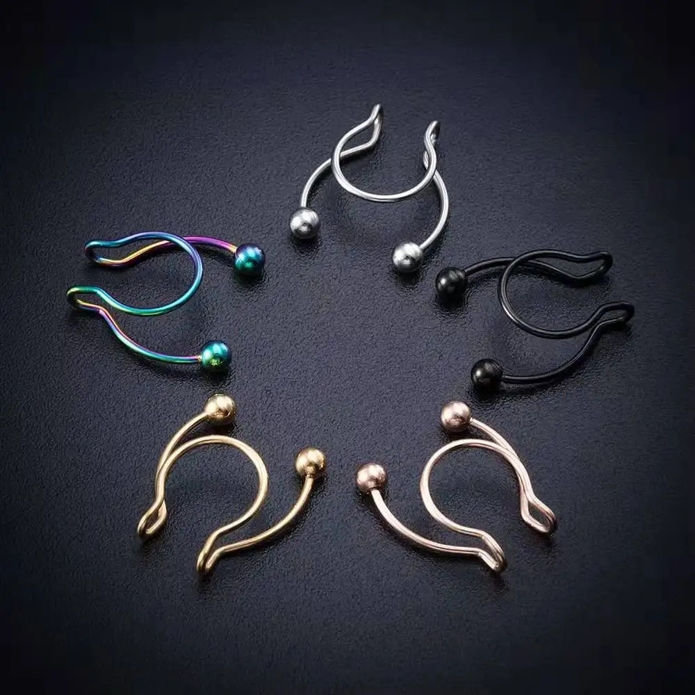 U-förmiger gefälschter Nasenri – Body Jewelry Nose Studs Bewertung und Preis