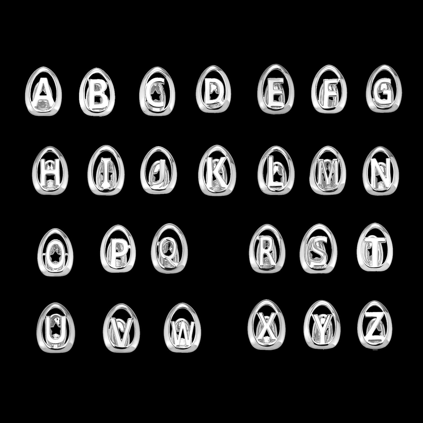 YOUNGX 26 Anfangsbuchstaben, h – Body Jewelry Men Bewertung und Preis
