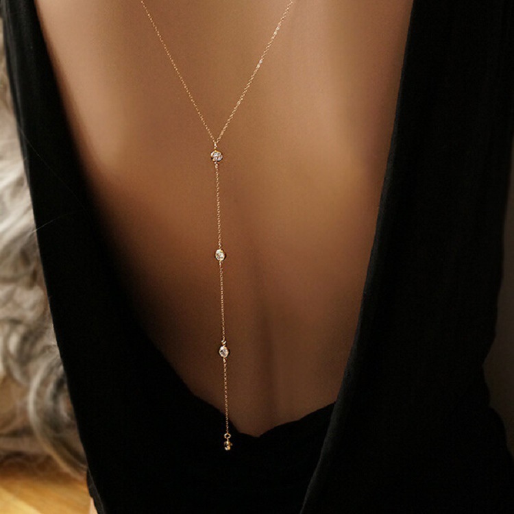 Neue Strass Sexy frauen Zurück – Body Jewelry Chains Bewertung und Preis
