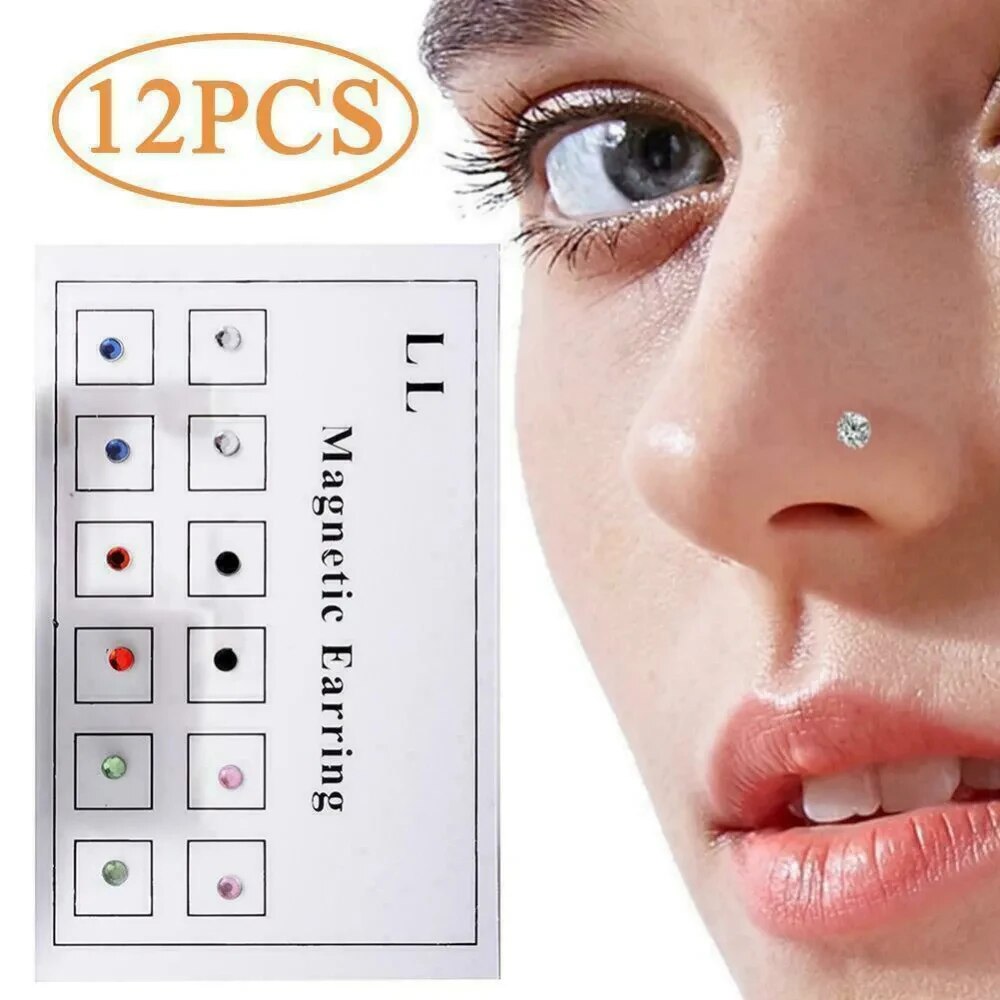 12PCS/Karte Gefälschte Cheater – Body Jewelry Nose Studs Bewertung und Preis