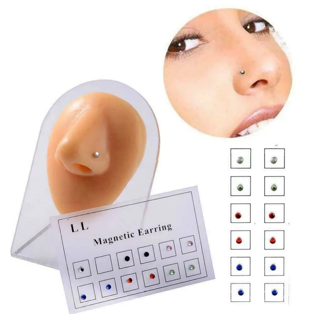 12PCS/Karte Gefälschte Cheater – Body Jewelry Nose Studs Bewertung und Preis