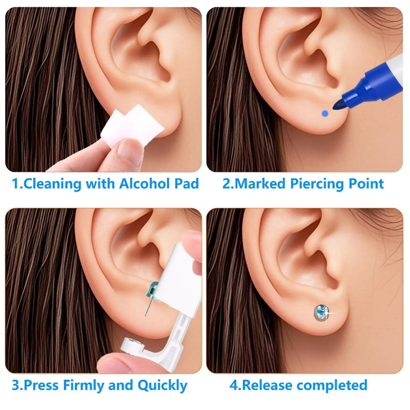 Einweg-Ohrlochstechpistolen-Se – Body Jewelry Cartilage Earrings Bewertung und Preis