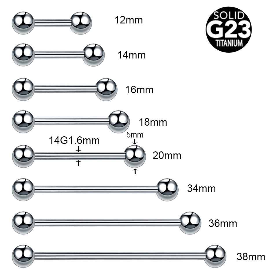 1/5PCS Titan Außengewinde Zung – Industrial Barbell Long Bewertung und Preis