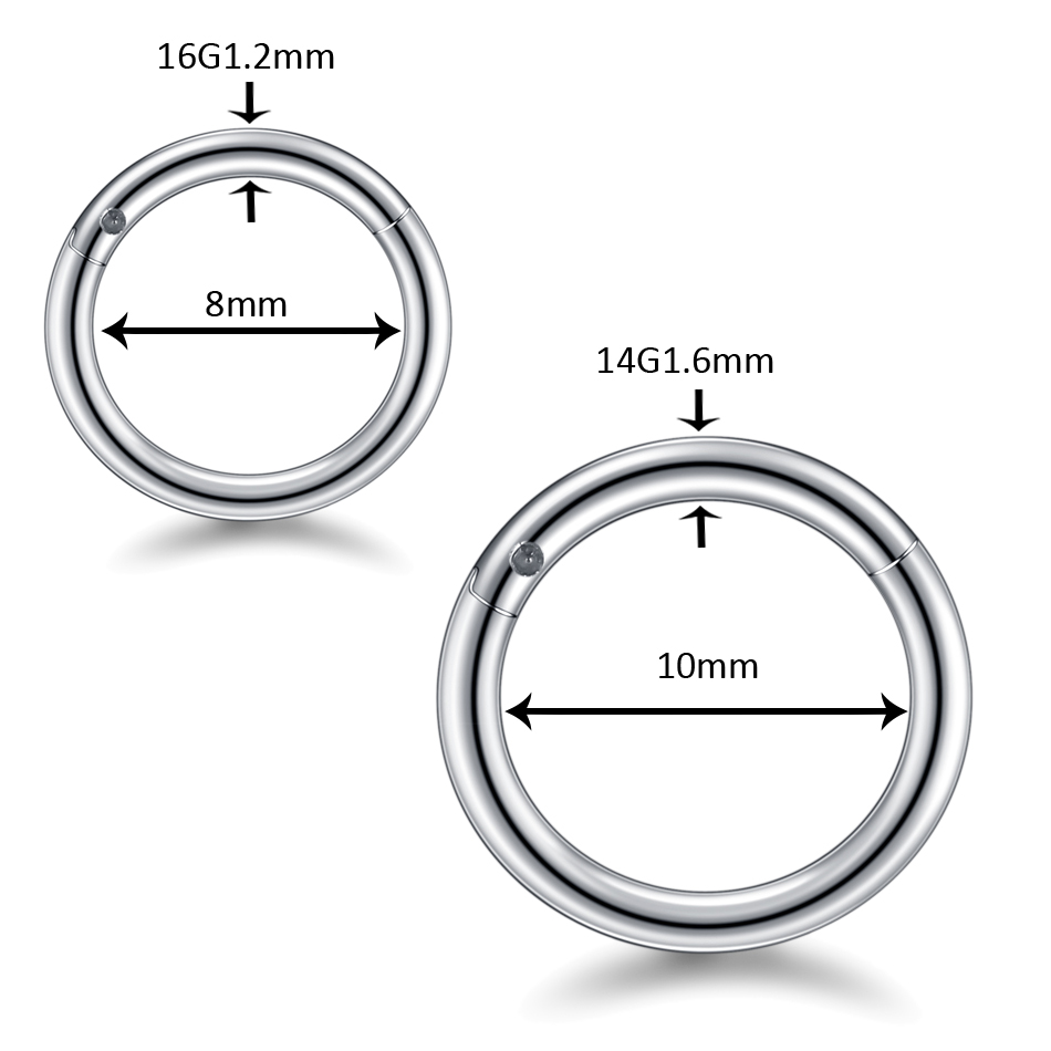 10 Stück Scharniersegment Nase – Septum Clicker Ring Bewertung und Preis