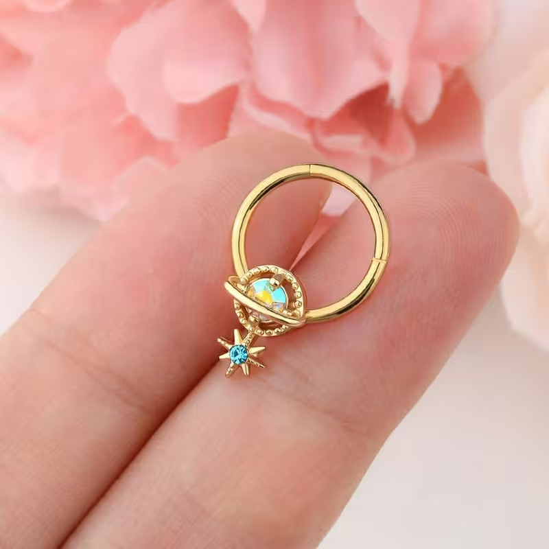 Septum-Ringe Planeten-Schmuck  – Body Jewelry Cartilage Earrings Bewertung und Preis