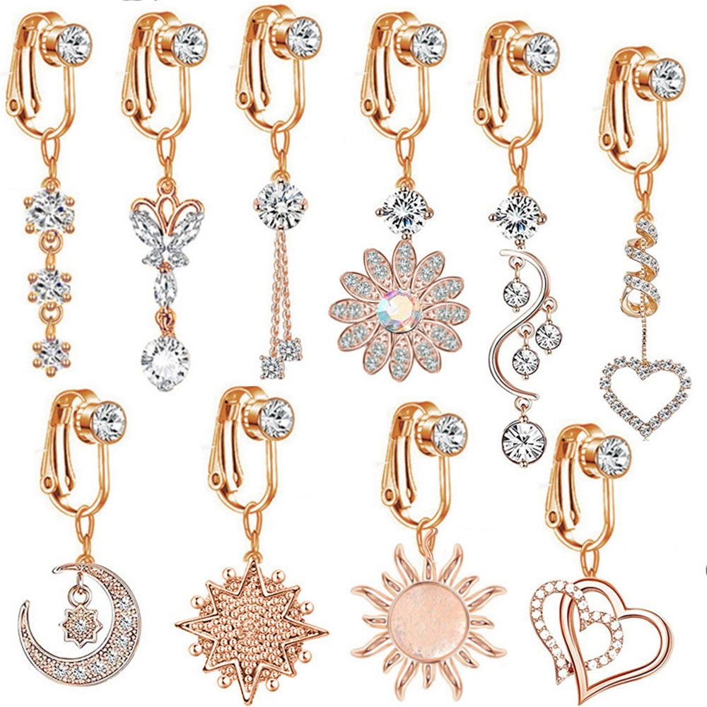 Clip-On Bauchnabelpiercing-Cli – Body Jewelry Cartilage Earrings Bewertung und Preis