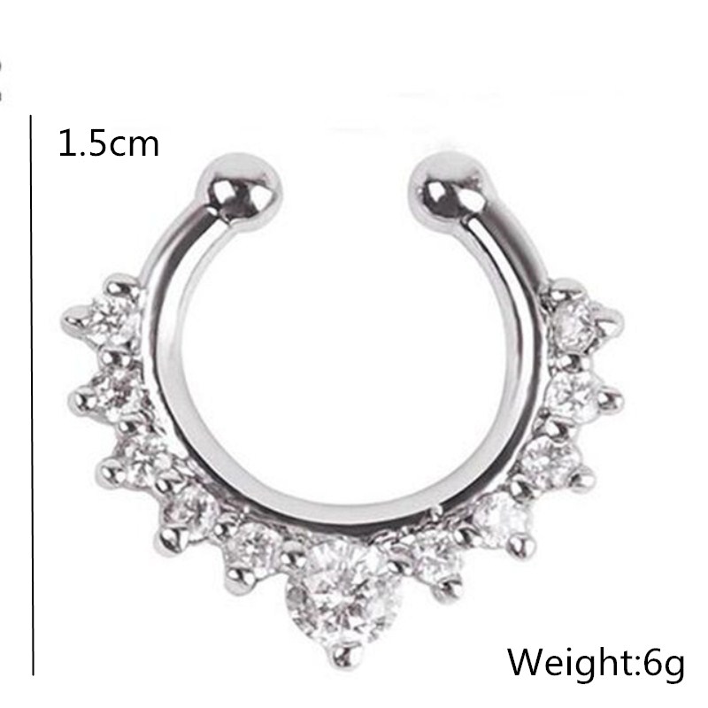 1pc U-Form Nasen clip gefälsch – Body Jewelry Ear Bewertung und Preis
