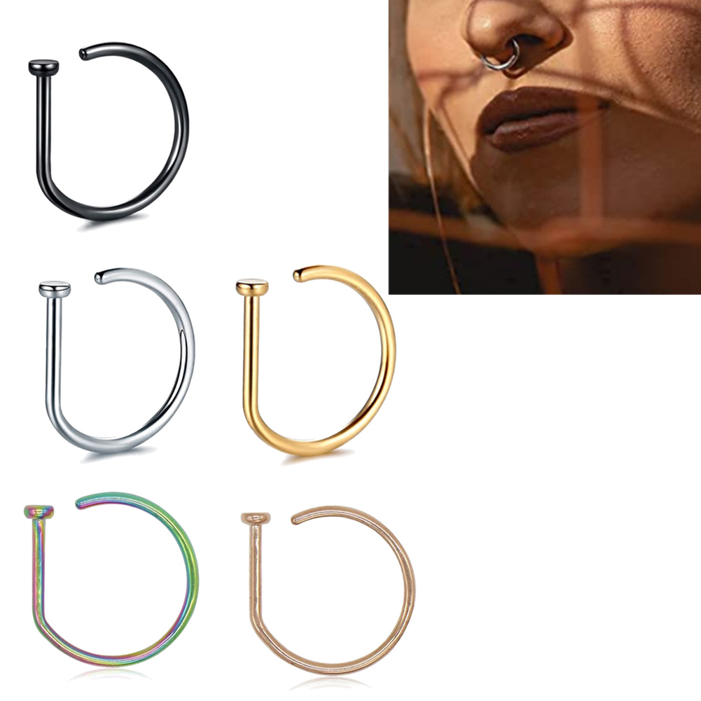 1pc Frau Mann gefälschte Nasen – Body Jewelry Nose Studs Bewertung und Preis