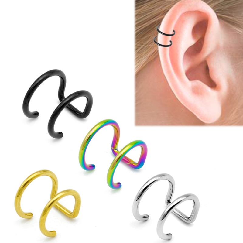 2 Stück 316L Edelstahl Clip-On – Body Jewelry Ear Bewertung und Preis