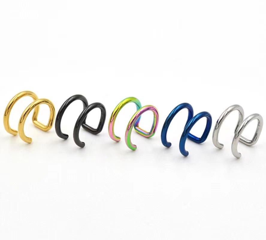 2 Stück 316L Edelstahl Clip-On – Body Jewelry Ear Bewertung und Preis