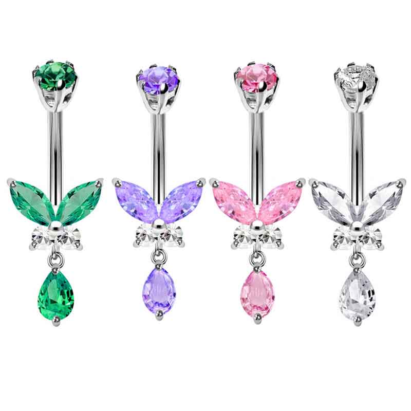 14g baumeln Schmetterling Bauc – Body Jewelry Co Bewertung und Preis