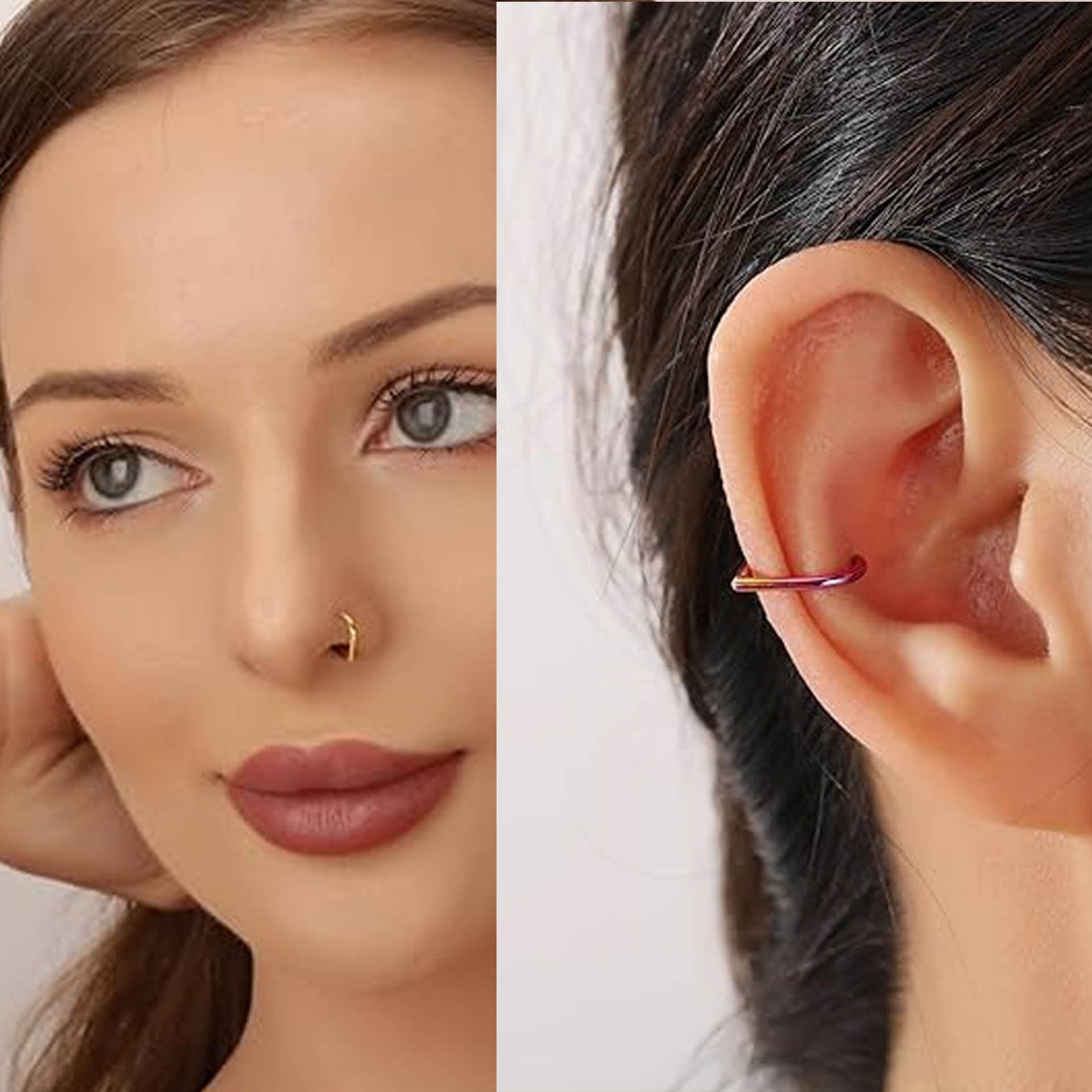 5-teiliges Edelstahl Fake Nase – Body Jewelry Ear Bewertung und Preis