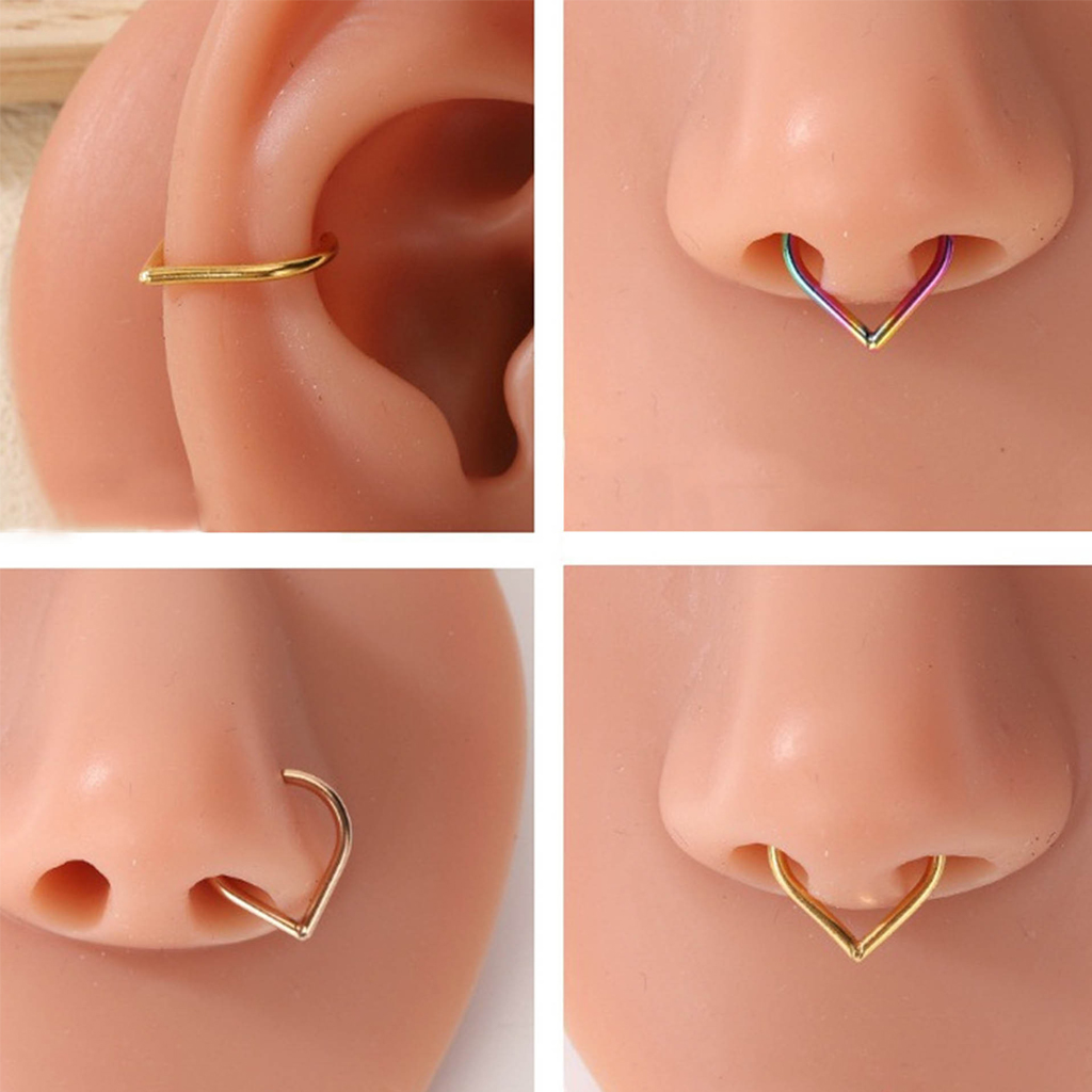5-teiliges Edelstahl Fake Nase – Body Jewelry Ear Bewertung und Preis