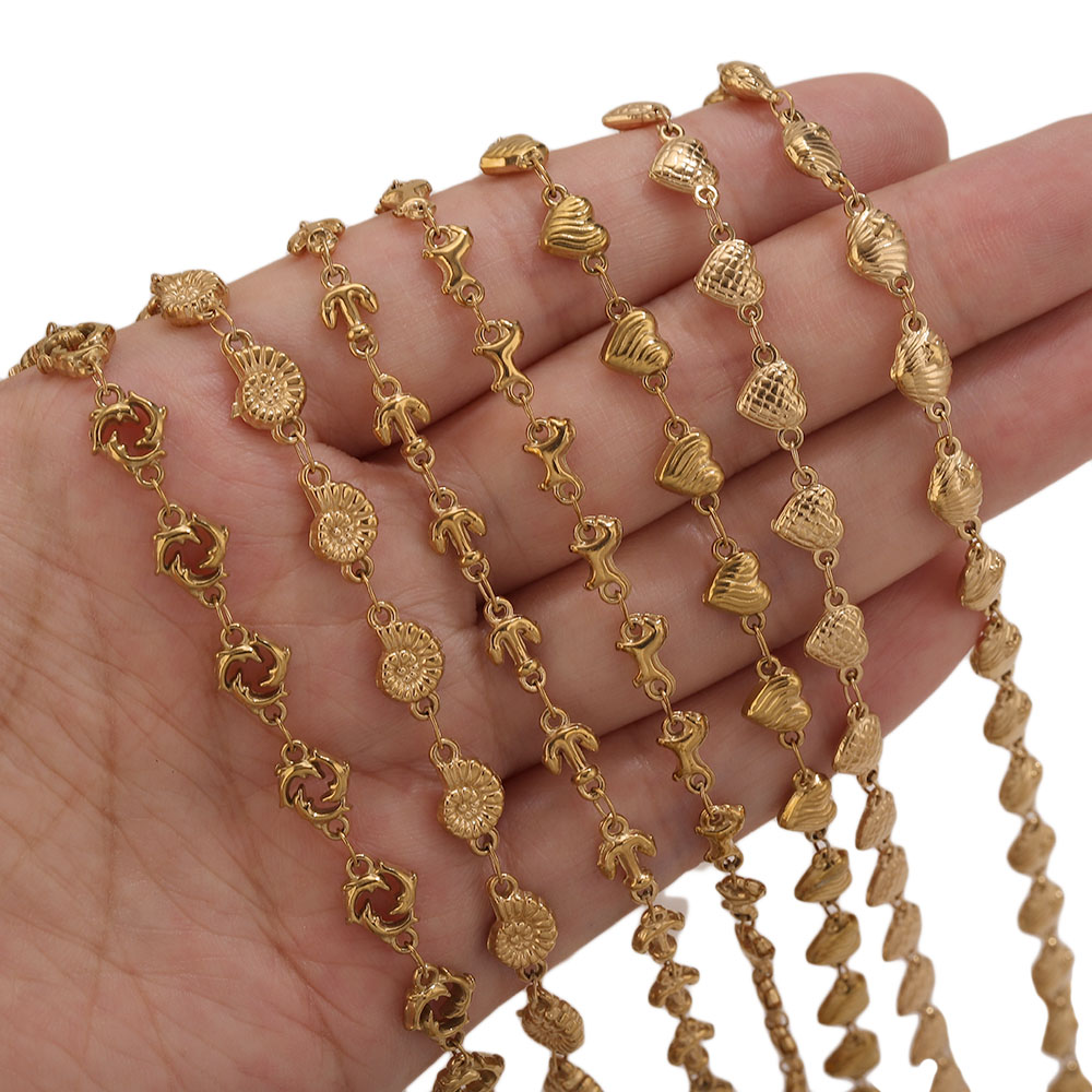 1M PVD Gold Edelstahl Herz Ste – Body Jewelry Chains Bewertung und Preis