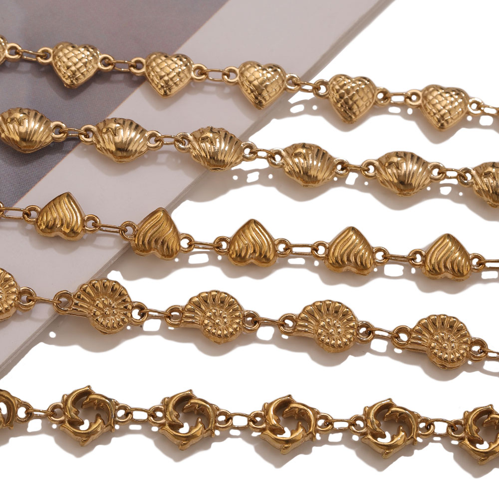 1M PVD Gold Edelstahl Herz Ste – Body Jewelry Chains Bewertung und Preis