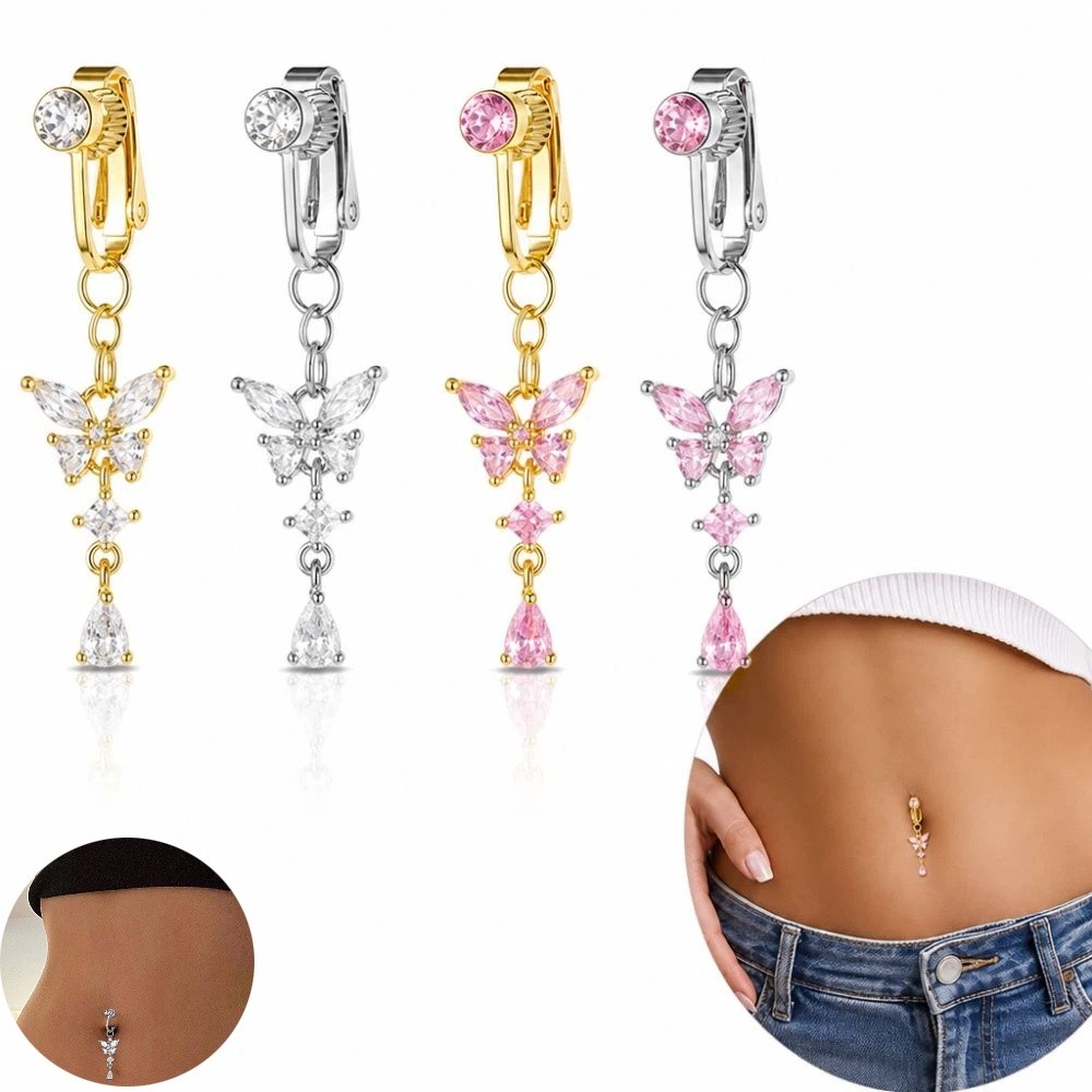 Clip-On Bauchnabelschmuck mit  – Body Jewelry Materials Bewertung und Preis
