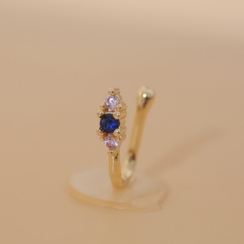 1-teiliges Set mit blauen Zirk – Body Jewelry Materials Bewertung und Preis