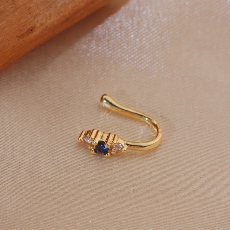 1-teiliges Set mit blauen Zirk – Body Jewelry Materials Bewertung und Preis