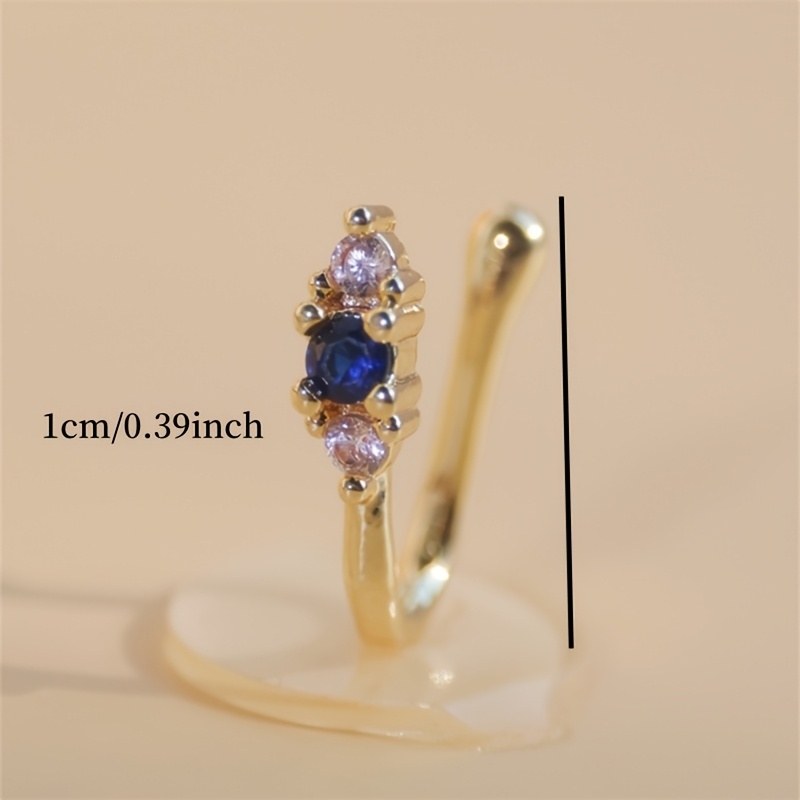 1-teiliges Set mit blauen Zirk – Body Jewelry Materials Bewertung und Preis