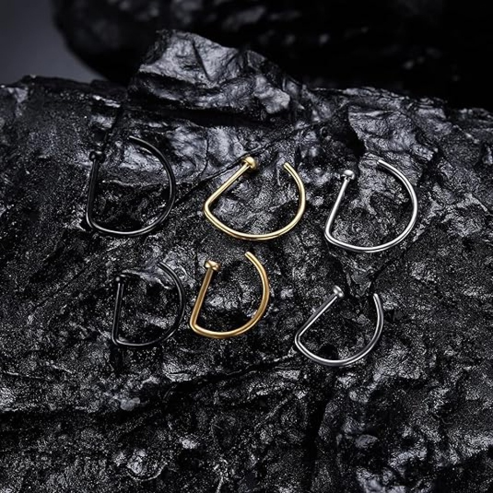 4er-Pack Nicht-Durchstechende  – Body Jewelry Nose Studs Bewertung und Preis