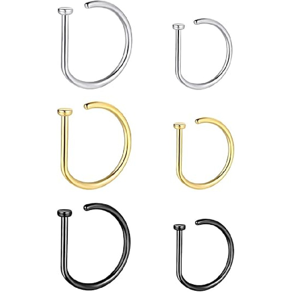 4er-Pack Nicht-Durchstechende  – Body Jewelry Nose Studs Bewertung und Preis