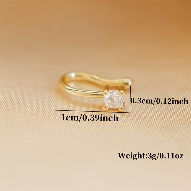 1-teiliger runder Zirkon-Nasen – Body Jewelry Materials Bewertung und Preis