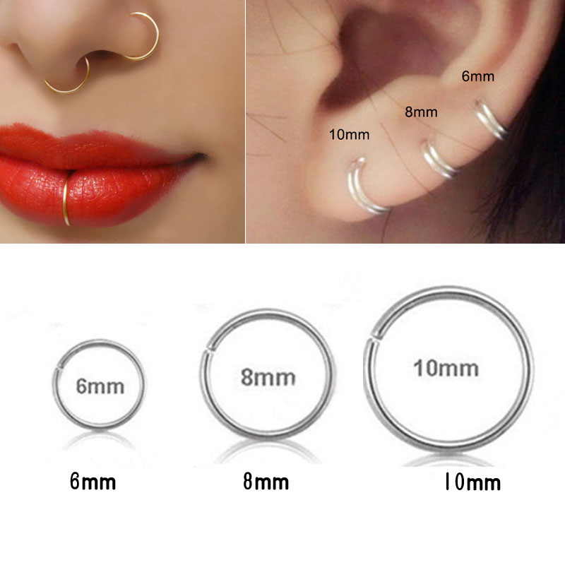 925 silber nase ring lippen ri – Body Jewelry Cartilage Earrings Bewertung und Preis