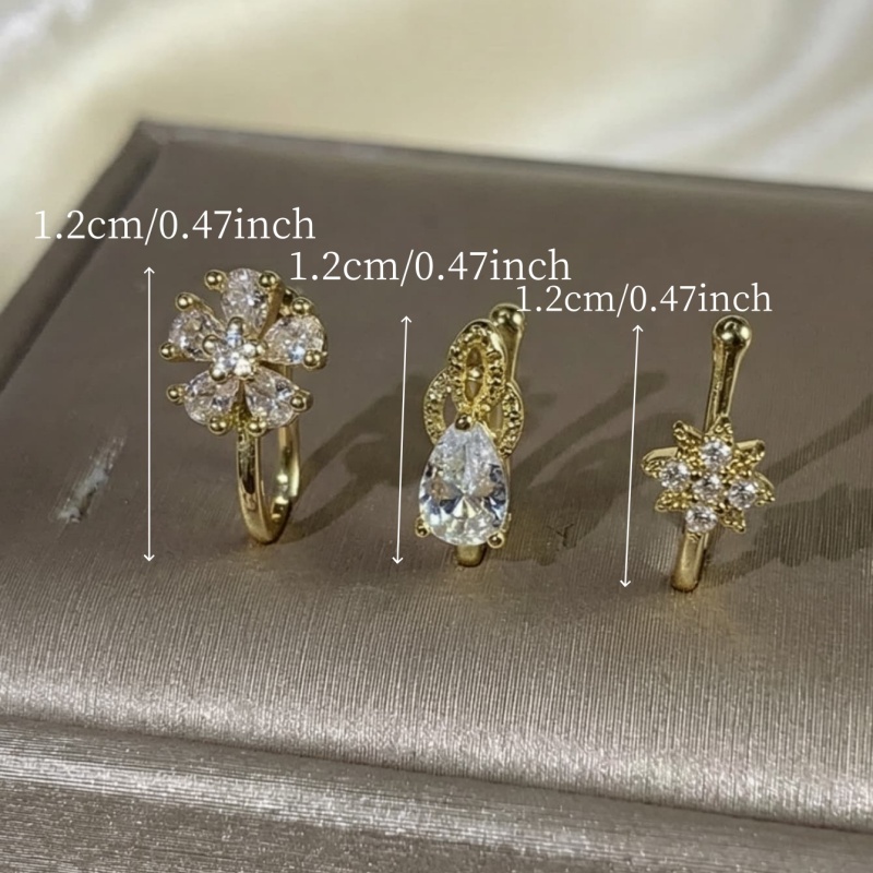 3-teiliges Nasenklammer-Set im – Body Jewelry Materials Bewertung und Preis