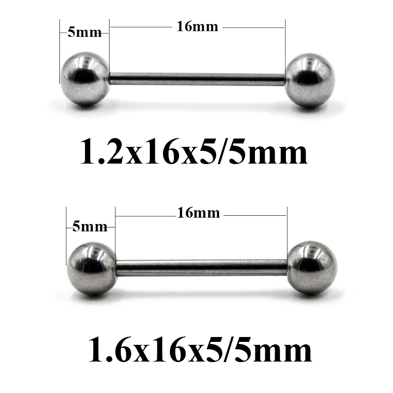 2 Stück 14G/16G Chirurgenstahl – Industrial Barbell Long Bewertung und Preis