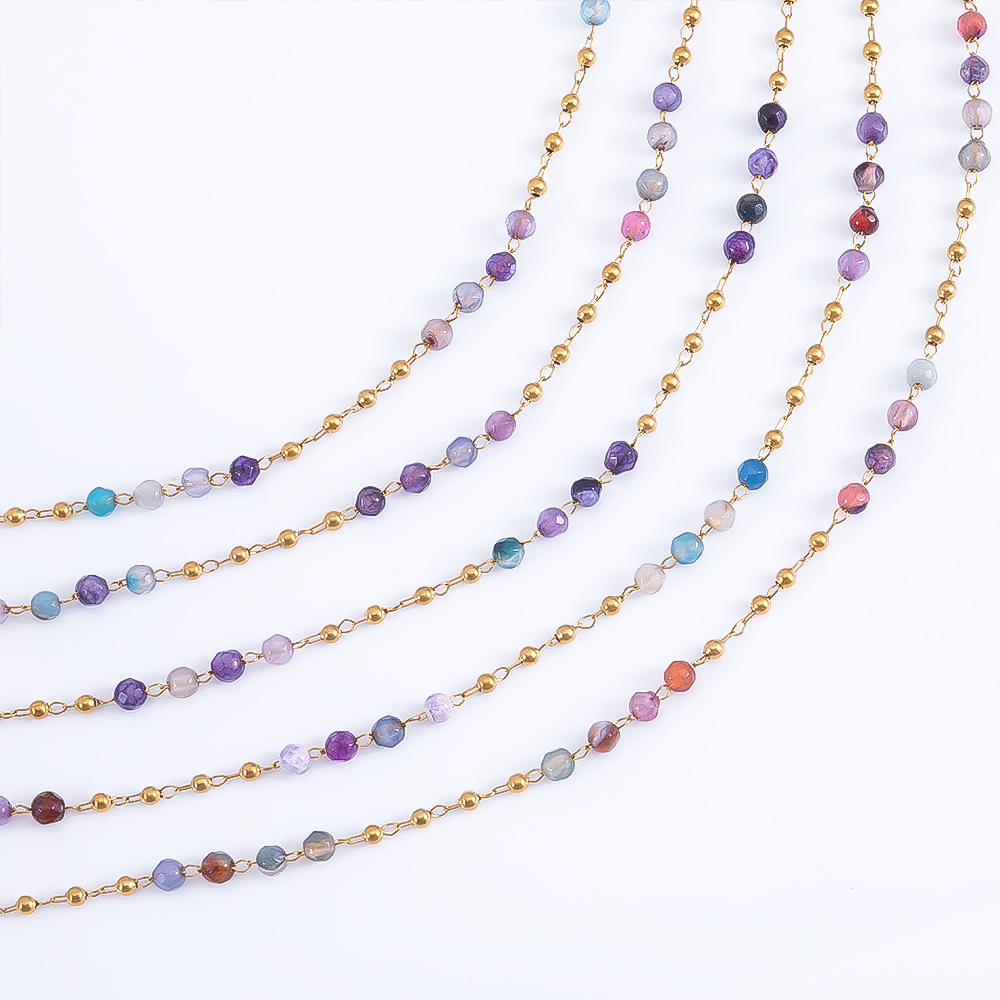 0,5 m 1 m Edelstahl farbige tr – Body Jewelry Chains Bewertung und Preis