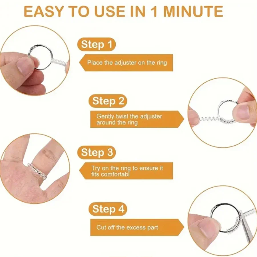 4/8 Stück – Ringgrößenverstell – Daith Heart Ring Bewertung und Preis