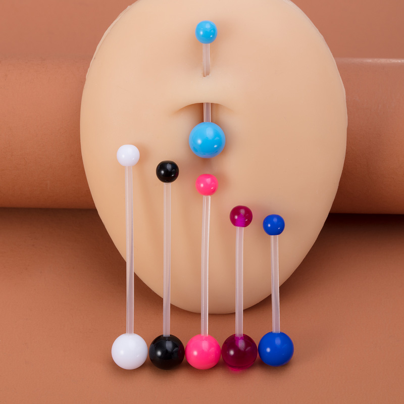 6 stücke Flexible Nabel Pierci – Industrial Barbell Long Bewertung und Preis