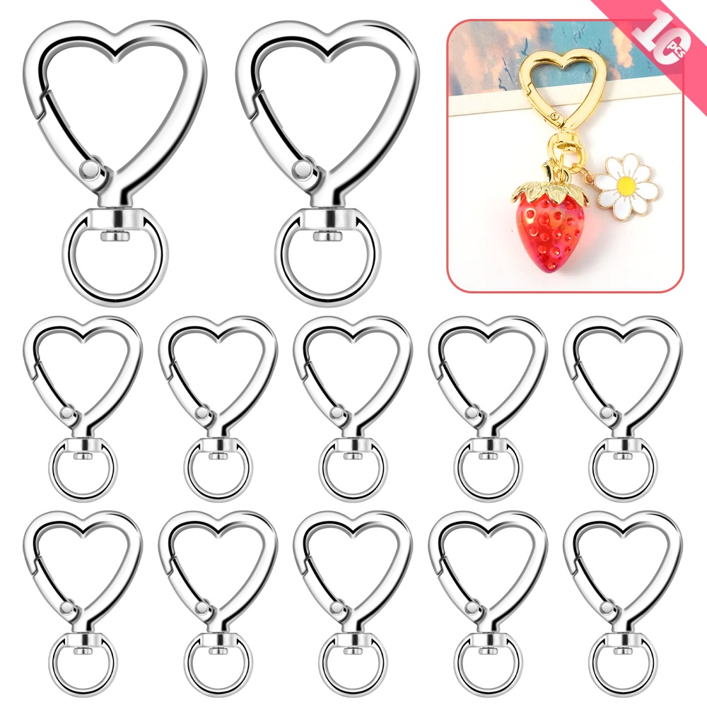 10 Stück Metall-Herz-Karabiner – Daith Heart Ring Bewertung und Preis