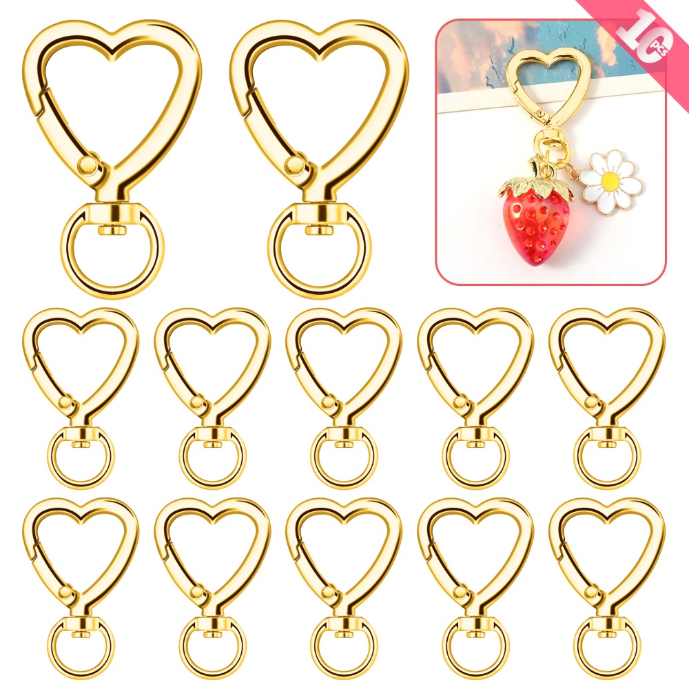 10 Stück Metall-Herz-Karabiner – Daith Heart Ring Bewertung und Preis