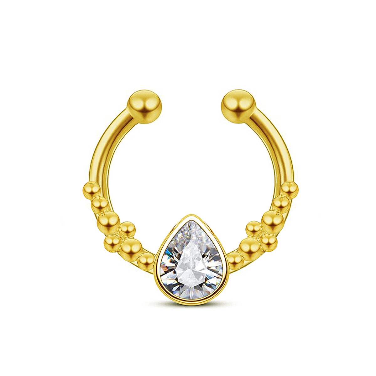 Edelstahl Hufeisen Wassertropf – Body Jewelry Nose Studs Bewertung und Preis