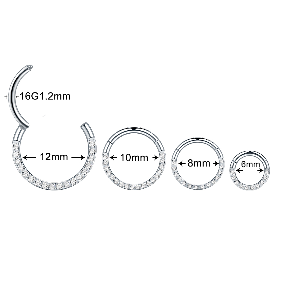 1PC 316L Edelstahl 16G Nasenri – Septum Clicker Ring Bewertung und Preis